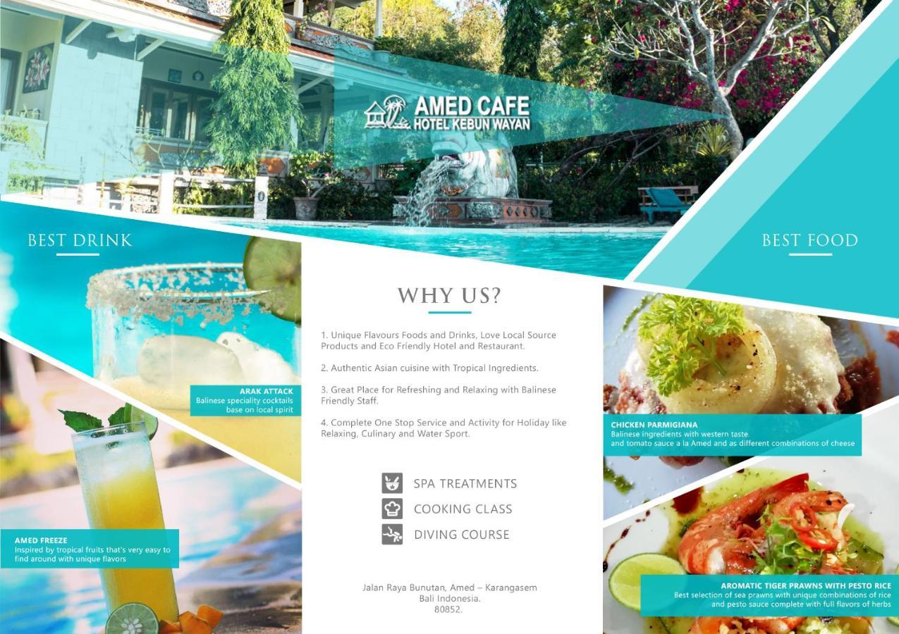 Amed Cafe & Hotel Kebun Wayan Eksteriør bilde